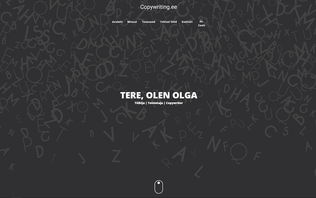 Copywriting.ee ekraanitõmmis